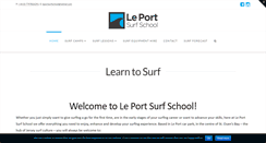 Desktop Screenshot of leportsurfschool.com