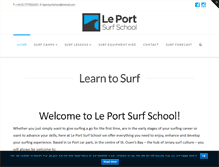 Tablet Screenshot of leportsurfschool.com